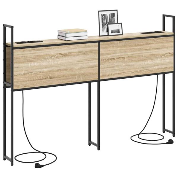 vidaXL Κεφαλάρι Αποθήκης Sonoma Δρυς 120 cm Επεξεργασμένο ξύλο