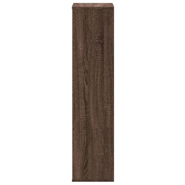 vidaXL Βιβλιοθήκη Καφέ Δρυς 50x25x105 εκ. από Επεξεργασμένο Ξύλο