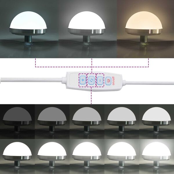 Σετ Καθρέφτη vidaXL με LED Μαύρη Δρυός Επεξεργασμένου Ξύλου