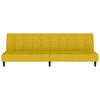 vidaXL Καναπές Κρεβάτι Διθέσιος Κίτρινος Βελούδινος