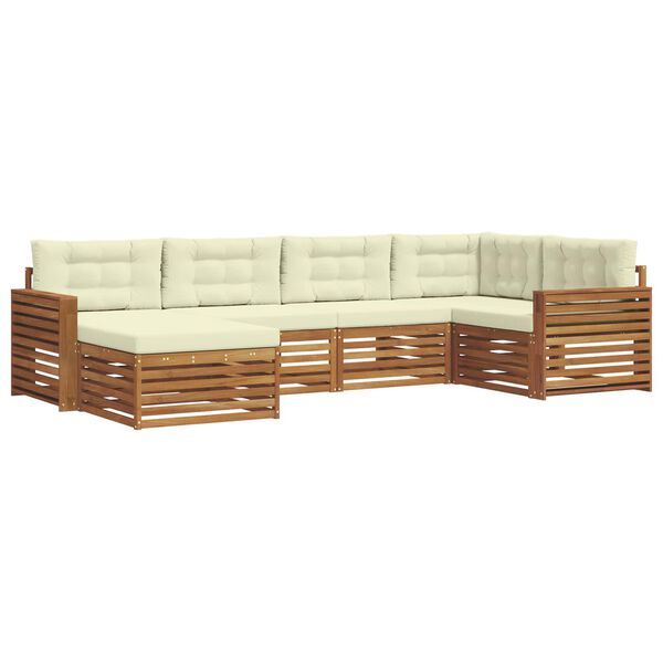 vidaXL &Sigma;&epsilon;&iota;&rho;ά &Kappa;&alpha;&nu;&alpha;&pi;έ &Epsilon;&xi;&omega;&tau;&epsilon;&rho;&iota;&kappa;&omicron;ύ &mu;&epsilon; &mu;&alpha;&xi;&iota;&lambda;ά&rho;&iota; 6 pcs &Phi;&upsilon;&sigma;&iota;&kappa;ό &kappa;&alpha;&iota; &Kappa;&rho;έ&mu;&alpha;