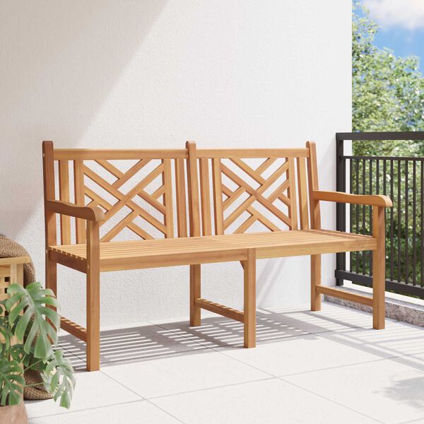 vidaXL Παγκάκι κήπου Καφέ 150 x 60 x 90 εκ Μασίφ ξύλο teak