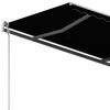 vidaXL Τέντα Συρόμενη Αυτόματη με Στύλους Ανθρακί 3 x 2,5 μ.