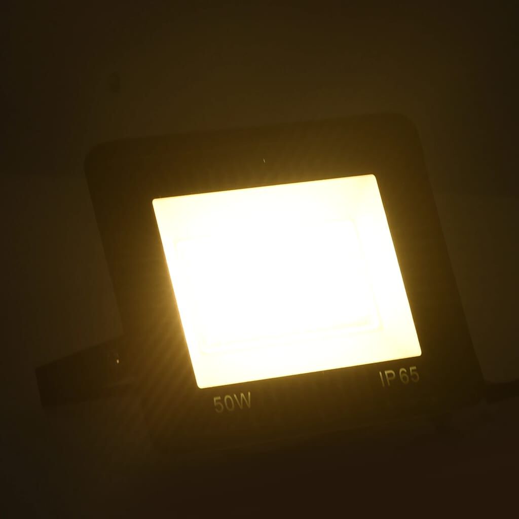 vidaXL Προβολέας LED Θερμό Λευκό 50 W