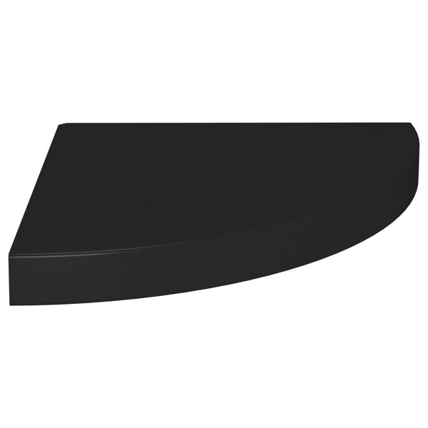 vidaXL Ράφι Τοίχου Γωνιακό Μαύρο 35x35x3,8 εκ. από MDF
