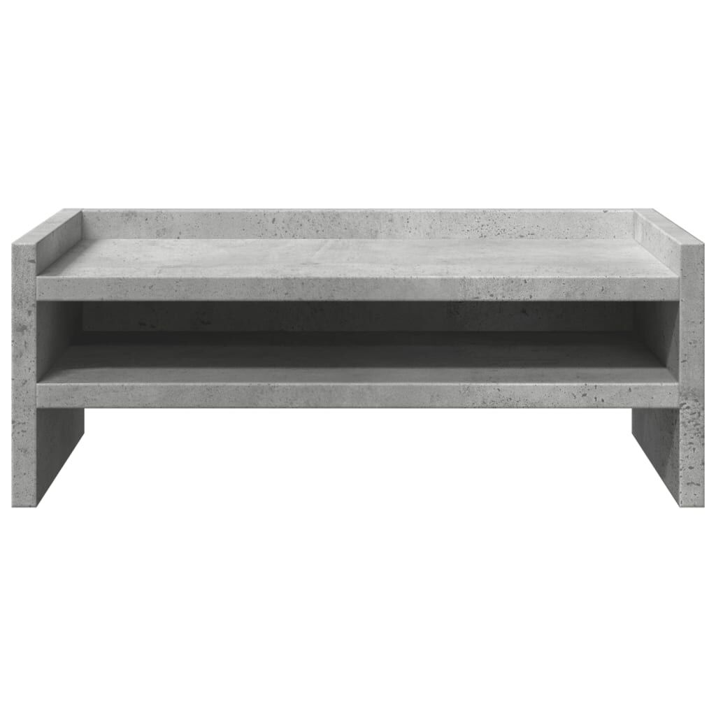 vidaXL Βάση Οθονών Γκρι του Σκυροδέματος 42x24x16 εκ. από Επεξ. Ξύλο