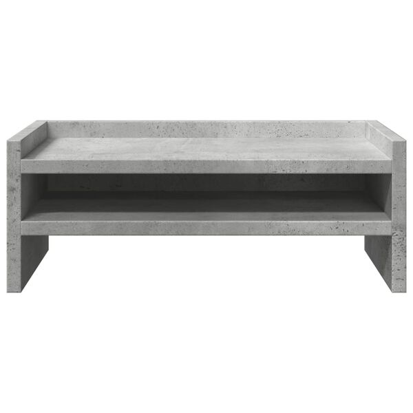 vidaXL Βάση Οθονών Γκρι του Σκυροδέματος 42x24x16 εκ. από Επεξ. Ξύλο