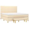 vidaXL &Kappa;&rho;&epsilon;&beta;ά&tau;&iota; Boxspring &mu;&epsilon; &Sigma;&tau;&rho;ώ&mu;&alpha; &Kappa;&rho;&epsilon;&mu; 180x200 &epsilon;&kappa;. &Upsilon;&phi;&alpha;&sigma;&mu;ά&tau;&iota;&nu;&omicron;
