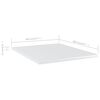 vidaXL Ράφια Βιβλιοθήκης 8 τεμ. Γυαλ. Λευκό 40x50x1,5 εκ. Επεξ.Ξύλο