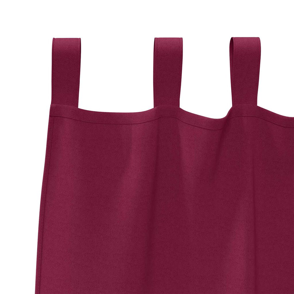 vidaXL Κουρτίνες με κουρτίνες 2 pcs Κόκκινο 245 x 140 εκ. Πολυεστέρας