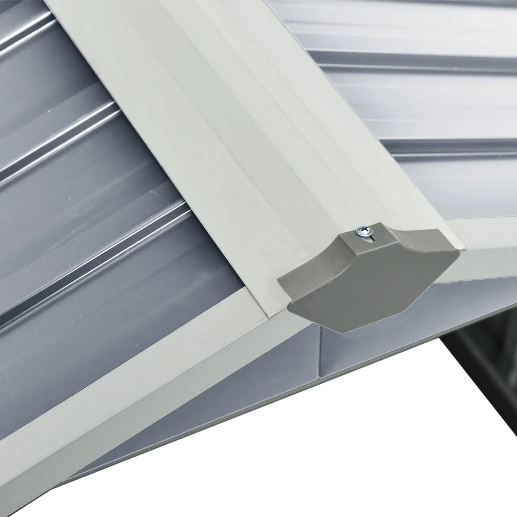 vidaXL Στέγαστρο Χλοοκοπτικού Γκρι 92x97x63 εκ. Γαλβανισμένο Ατσάλι