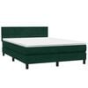 vidaXL Box Spring &kappa;&rho;&epsilon;&beta;ά&tau;&iota; &mu;&epsilon; &sigma;&tau;&rho;ώ&mu;&alpha; &sigma;&kappa;&omicron;ύ&rho;&omicron; &pi;&rho;ά&sigma;&iota;&nu;&omicron; 160x220cm &Beta;&epsilon;&lambda;&omicron;ύ&delta;&iota;&nu;&omicron;