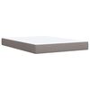 vidaXL &Kappa;&rho;&epsilon;&beta;ά&tau;&iota; Boxspring &mu;&epsilon; &Sigma;&tau;&rho;ώ&mu;&alpha; Taupe 160x200 &epsilon;&kappa;. &Upsilon;&phi;&alpha;&sigma;&mu;ά&tau;&iota;&nu;&omicron;