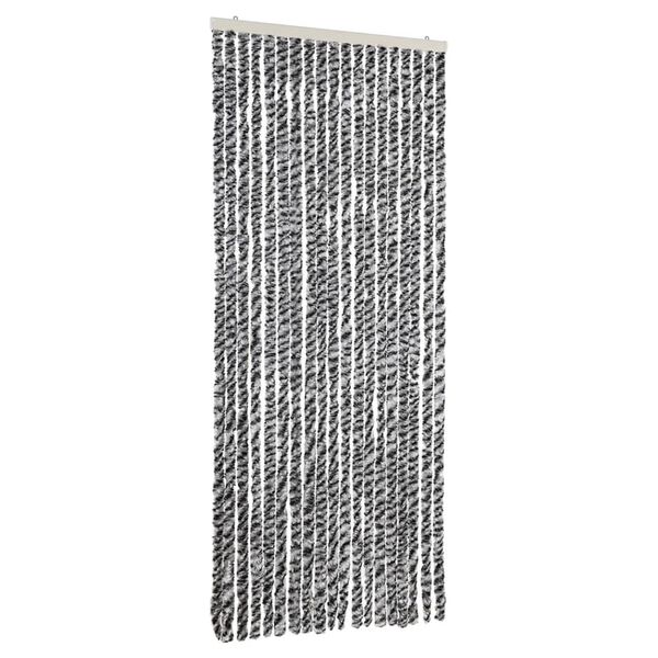 vidaXL Σήτα Εντόμων Γκρι/Μαύρη/Λευκή 56x200 εκ. από Σενίλ