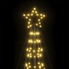 vidaXL Χριστουγεννιάτικο δέντρο LED με αιχμές 1534 LED Ζεστό Λευκό