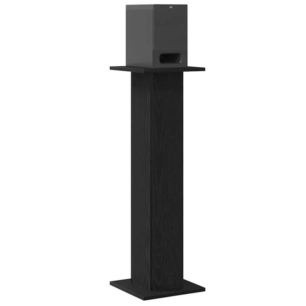 vidaXL Βάσεις Ηχείων 2 pcs Μαύρη δρυς 30 x 30 x 95 cm