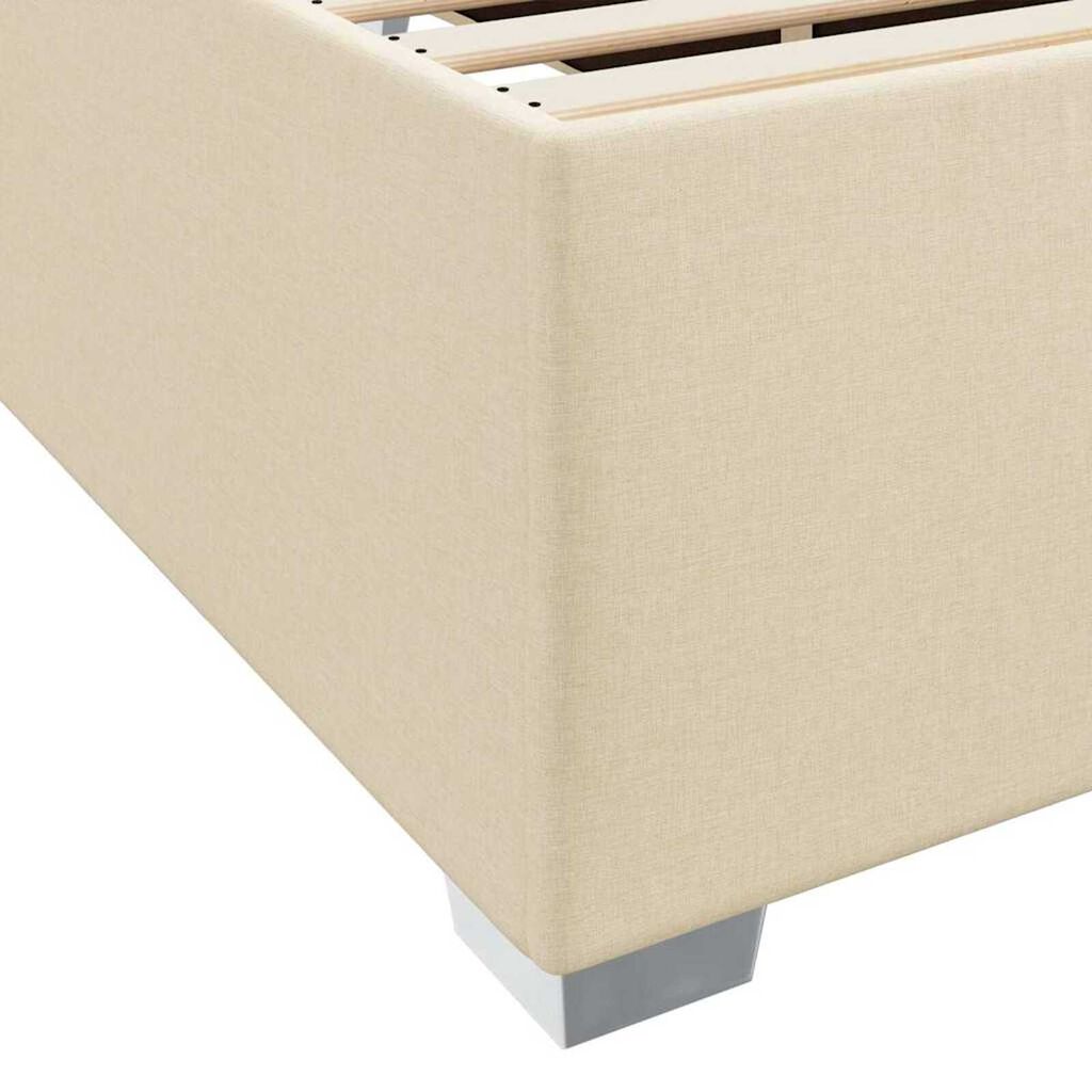 vidaXL Σκελετός Κρεβατιού Άλλο Κρεμ 180 x 200 cm ύφασμα