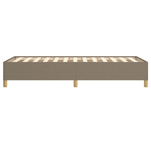 vidaXL Σκελετός Κρεβατιού Χωρίς Στρώμα Taupe 80x200 εκ. Υφασμάτινο