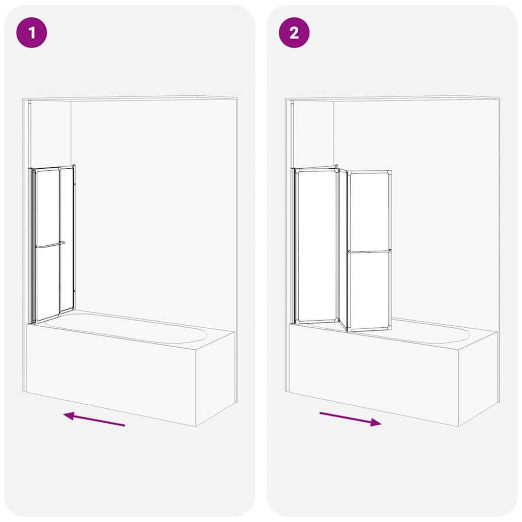 vidaXL Διαχωριστικό ντους Other Μαύρο 120 x 70 x 137 εκ Αλουμίνιο