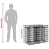 vidaXL &Alpha;&nu;&alpha;&sigma;&eta;&kappa;&omega;&mu;έ&nu;&omicron; &kappa;&rho;&epsilon;&beta;ά&tau;&iota; gabion &Alpha;&sigma;&eta;&mu;ί 100 x 50 x 80 &epsilon;&kappa;