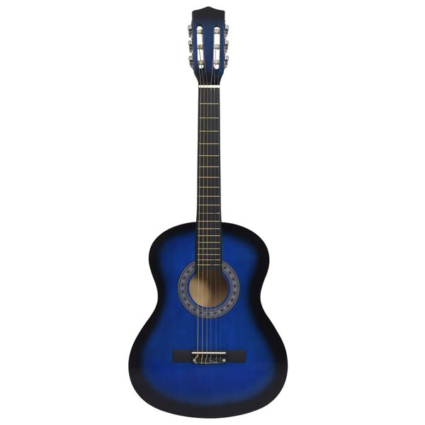 vidaXL Κλασική Κιθάρα για Αρχάριους Μπλε 3/4 36'' με Θήκη