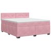 vidaXL &Kappa;&rho;&epsilon;&beta;ά&tau;&iota; box spring &mu;&epsilon; &sigma;&tau;&rho;ώ&mu;&alpha; &Rho;&omicron;&zeta; 140 x 200 cm &Beta;&epsilon;&lambda;&omicron;ύ&delta;&omicron;