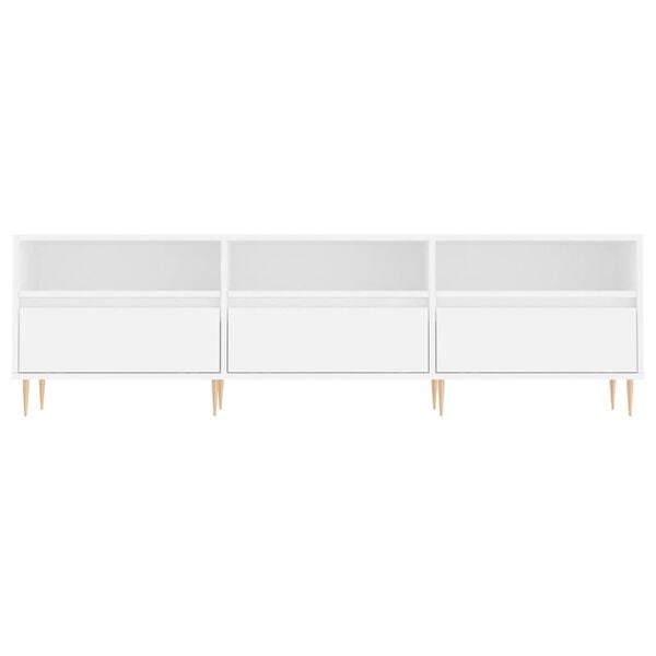 vidaXL Έπιπλο Τηλεόρασης Λευκό 150x30x44,5 εκ. Επεξεργασμένο Ξύλο