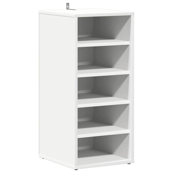 vidaXL Παπουτσοθήκη Λευκή 31,5 x 35 x 70 εκ. από Επεξ. Ξύλο