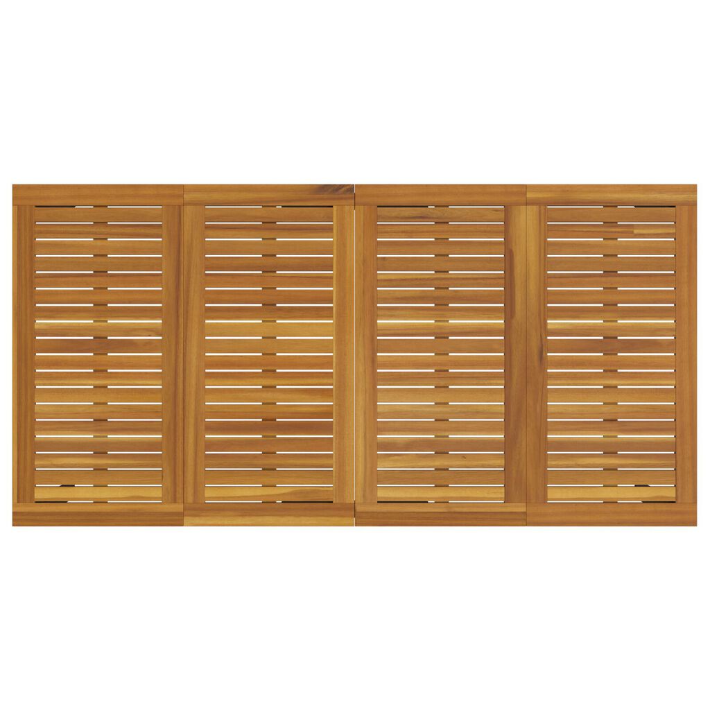 vidaXL Σέτ φαγητού για κήπο 7 pcs Γκρι 180 x 90 x 75 cm