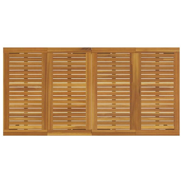 vidaXL Σέτ φαγητού για κήπο 7 pcs Γκρι 180 x 90 x 75 cm