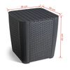 Keter Τραπέζι Κήπου Βοηθητικό Luzon Flat Wicker Χρώμα Γραφίτη