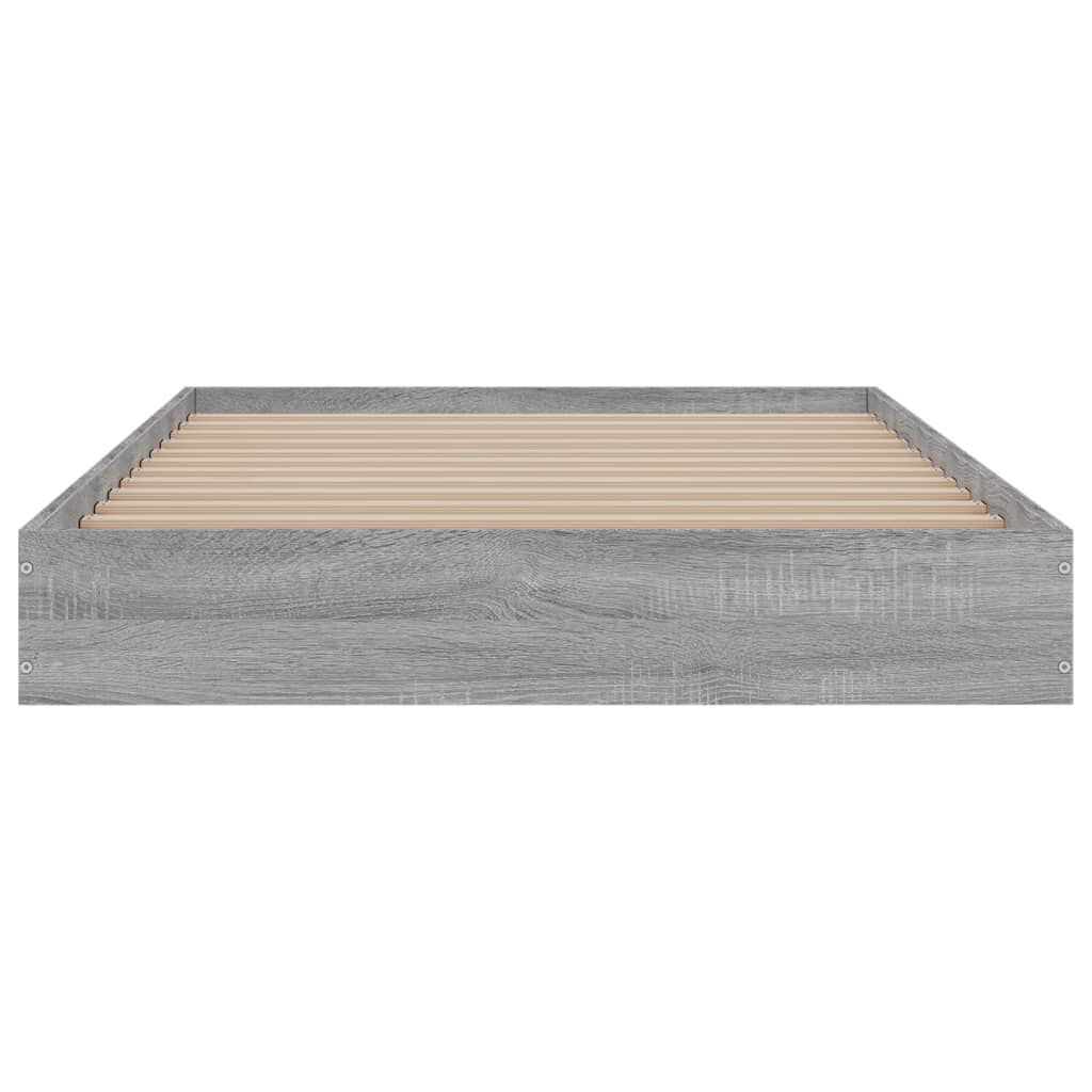 vidaXL Πλαίσιο Κρεβατιού Γκρι Sonoma 100x200 εκ. Επεξεργασμένο Ξύλο