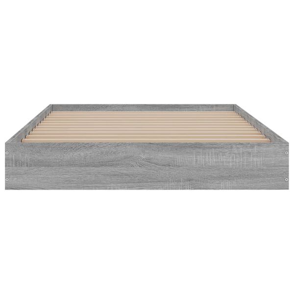 vidaXL Πλαίσιο Κρεβατιού Γκρι Sonoma 100x200 εκ. Επεξεργασμένο Ξύλο