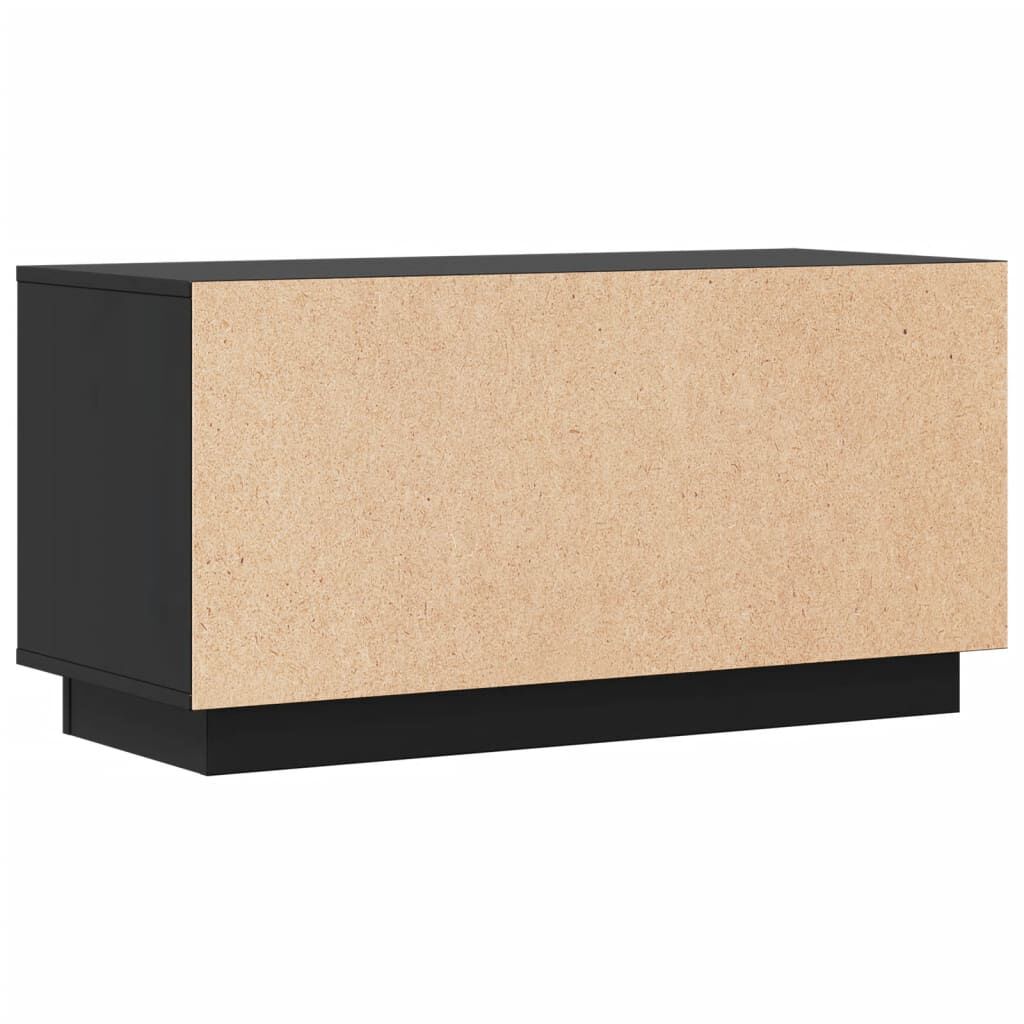 vidaXL Έπιπλο Τηλεόρασης Μαύρο 80 x 34 x 40 εκ. από Μασίφ Ξύλο Πεύκου