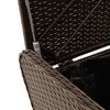 vidaXL Παγκάκι Αποθήκευσης Καφέ 80x51x52 εκ. Συνθετικό Ρατάν Μαξιλάρι