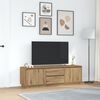vidaXL Έπιπλο Τηλεόρασης με LED Τεχνίτης βελανιδιά 160,5x41x50 εκ.