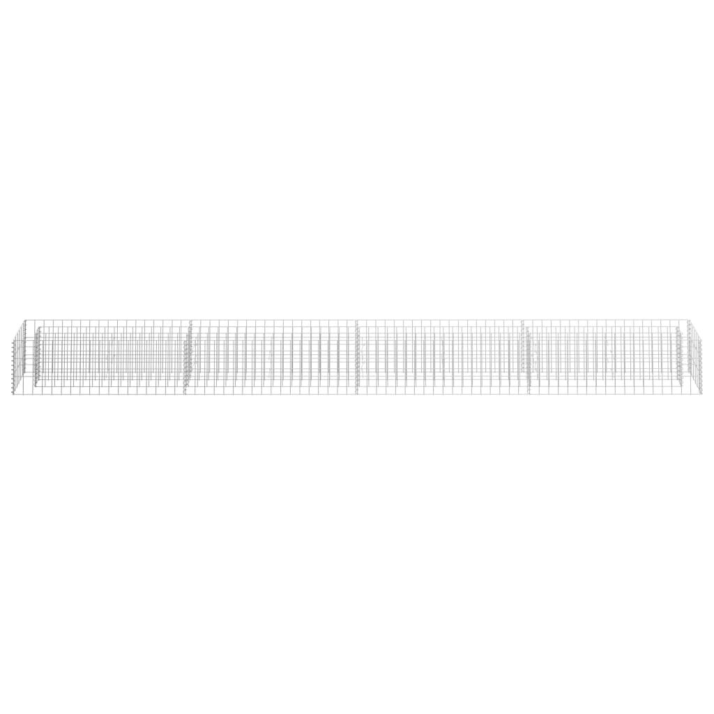 vidaXL Συρματοκιβώτιο-Γλάστρα Υπερυψωμένη 360x30x30 εκ. Γαλβ. Χάλυβας