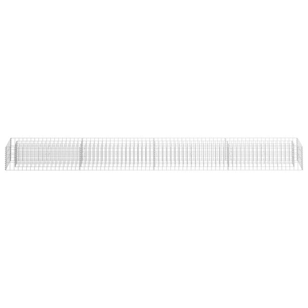 vidaXL Συρματοκιβώτιο-Γλάστρα Υπερυψωμένη 360x30x30 εκ. Γαλβ. Χάλυβας