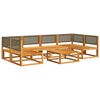 vidaXL Σετ Καναπέδων Κήπου 7 Τεμαχίων με Μαξιλάρια από Ξύλο Ακακίας και Ρατάν