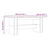 vidaXL Τραπεζαρία Γκρι Sonoma 180 x 90 x 76 εκ. από Επεξεργασμένο Ξύλο