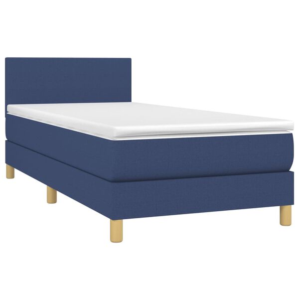 vidaXL &Kappa;&rho;&epsilon;&beta;ά&tau;&iota; Boxspring &mu;&epsilon; &Sigma;&tau;&rho;ώ&mu;&alpha; &Mu;&pi;&lambda;&epsilon; 90x190 &epsilon;&kappa;.&Upsilon;&phi;&alpha;&sigma;&mu;ά&tau;&iota;&nu;&omicron;