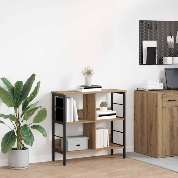 vidaXL &Rho;ά&phi;&iota; &Beta;&iota;&beta;&lambda;ί&omega;&nu; Artisan Oak 82 x 32 x 79 &epsilon;&kappa;. &Epsilon;&pi;&epsilon;&xi;&epsilon;&rho;&gamma;&alpha;&sigma;&mu;έ&nu;&omicron; &xi;ύ&lambda;&omicron;