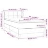 vidaXL &Kappa;&rho;&epsilon;&beta;ά&tau;&iota; Boxspring &mu;&epsilon; &Sigma;&tau;&rho;ώ&mu;&alpha; &Sigma;&kappa;&omicron;ύ&rho;&omicron; &Mu;&pi;&lambda;&epsilon; 80 x 200 &epsilon;&kappa;. &Beta;&epsilon;&lambda;&omicron;ύ&delta;&iota;&nu;&omicron;