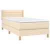 vidaXL &Kappa;&rho;&epsilon;&beta;ά&tau;&iota; Boxspring &mu;&epsilon; &Sigma;&tau;&rho;ώ&mu;&alpha; &Kappa;&rho;&epsilon;&mu; 80 x 200 &epsilon;&kappa;. &Upsilon;&phi;&alpha;&sigma;&mu;ά&tau;&iota;&nu;&omicron;
