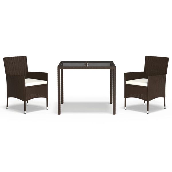 vidaXL &Sigma;&epsilon;&tau; &Tau;&rho;&alpha;&pi;&epsilon;&zeta;&alpha;&rho;ί&alpha;&sigmaf; &Kappa;ή&pi;&omicron;&upsilon; 3 &tau;&epsilon;&mu;. &Kappa;&alpha;&phi;έ &Sigma;&upsilon;&nu;&theta;&epsilon;&tau;&iota;&kappa;ό &Rho;&alpha;&tau;ά&nu; &mu;&epsilon; &Mu;&alpha;&xi;&iota;&lambda;ά&rho;&iota;&alpha;