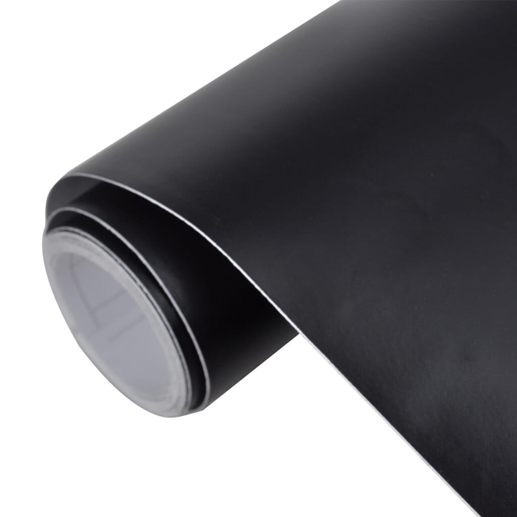 vidaXL Μεμβράνη Αυτοκινήτου Μαύρη Ματ 100 x 150 εκ.
