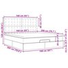 vidaXL Οθωμανικό κρεβάτι με στρώματα Μαύρο 160x200cm Velvet