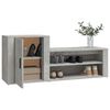 vidaXL Παπουτσοθήκη Γκρι Σκυροδέματος 130x35x54 εκ. Επεξεργασμένο Ξύλο