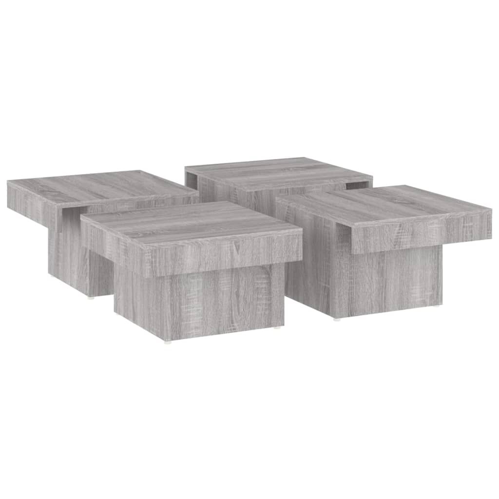 vidaXL Τραπεζάκι Σαλονιού Γκρι Sonoma 90x90x28 εκ. Επεξεργασμένο Ξύλο