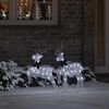 vidaXL LED Ρούντερ 2 pcs Ψυχρό Λευκό ύφασμα